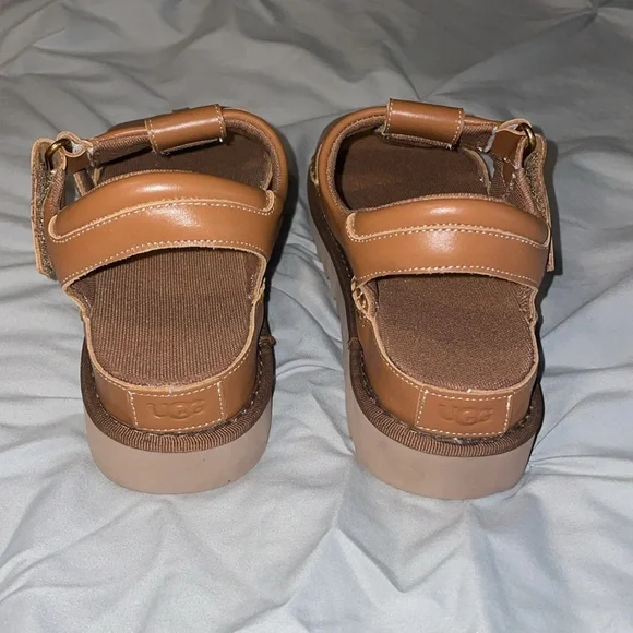 UGG Goldenstar Strap Leather Platform Sandals - Picture 5 of 6